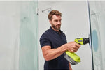 Load image into Gallery viewer, Man using a Ryobi tool on a glass shower door