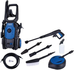 Load image into Gallery viewer, Pressure washer with various attachments on a white background