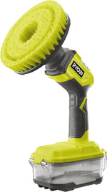 Load image into Gallery viewer, Ryobi power scrubber with green pad on a white background